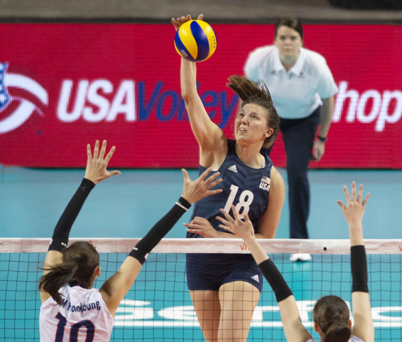 U.S. vs. Korea volleyball, 6.4